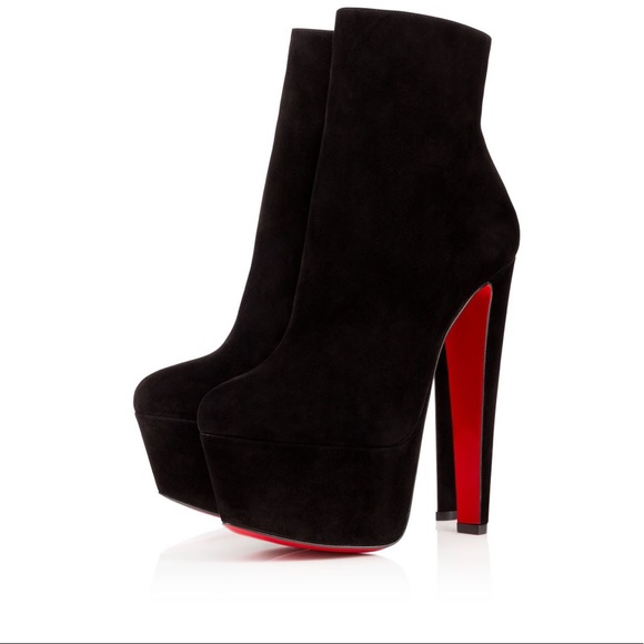 Christian Louboutin Shoes - CHRISTIAN LOUBOUTIN Black Platform Ankle Boots